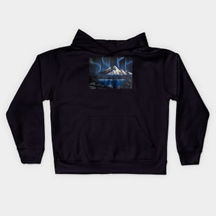 Blue Northern Lights Kids Hoodie